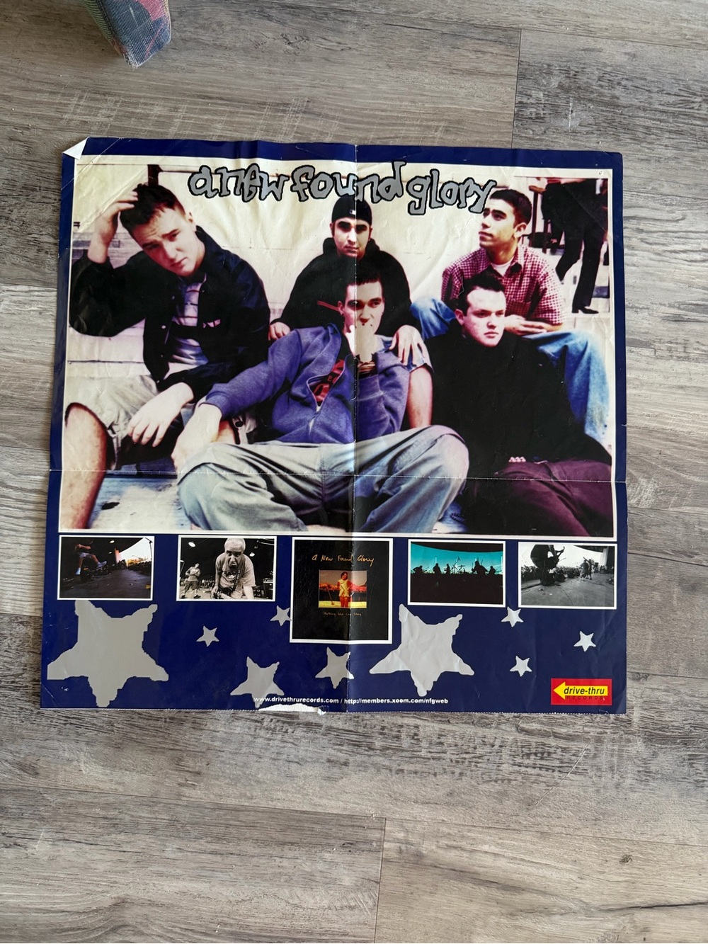 Y2K Emo A New Found Glory Drive Thru Records Poster